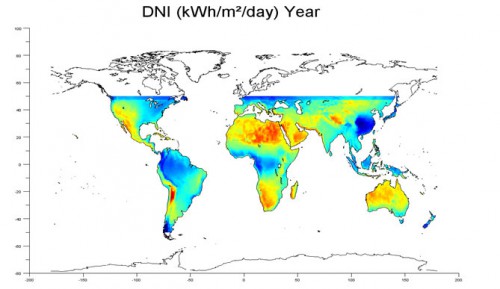 5. Global maps for comparing PV – CSP – CPV technologies