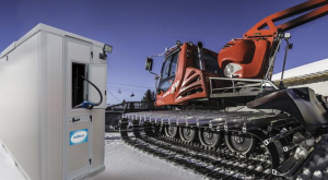 alimentation photovoltaïque d'une station-service en montagne